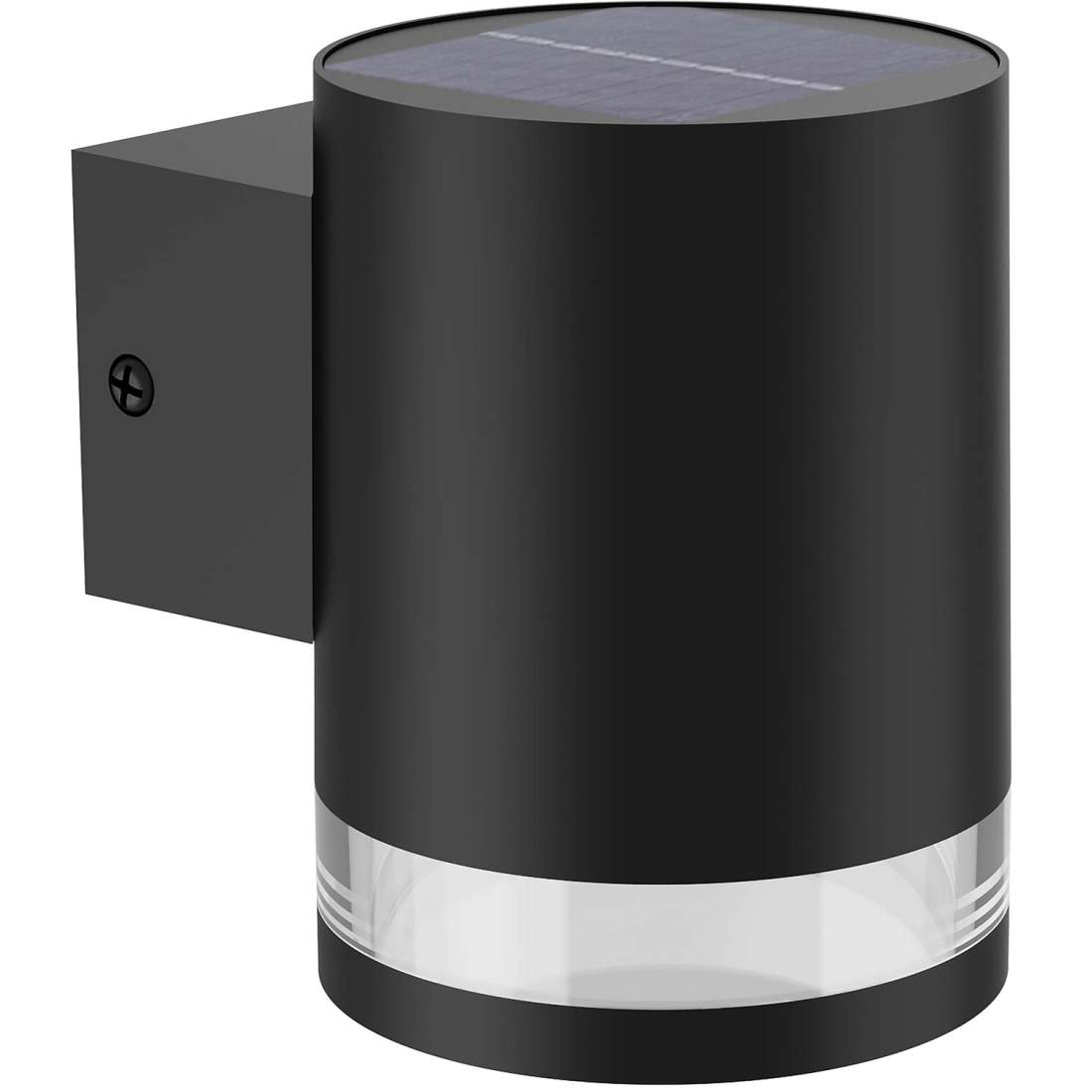 Fyce Vägglampa Rak Solcell Ultra Efficient LED 200lm Svart | Sport & Fritid - Friluftsliv & Camping - Belysning | Pryloteket