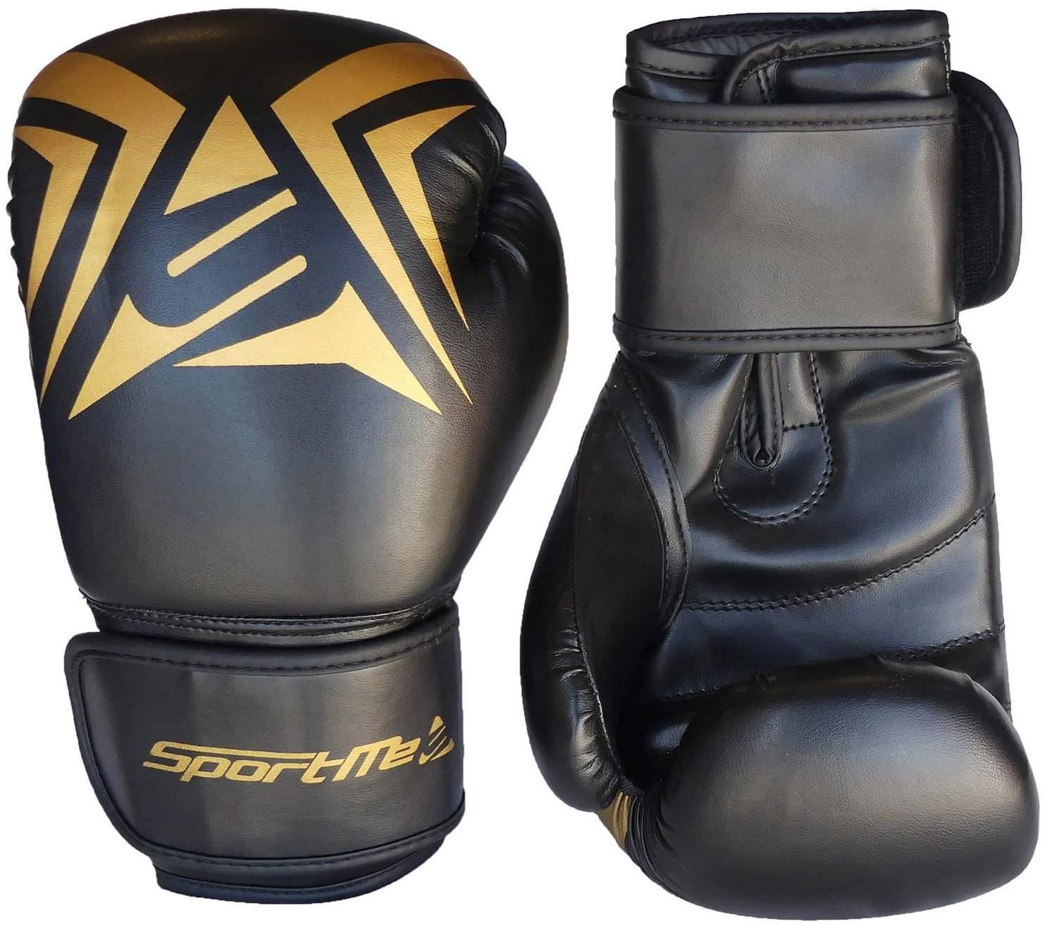 SportMe Boksehandske Gold Junior, black/gold, 10 oz