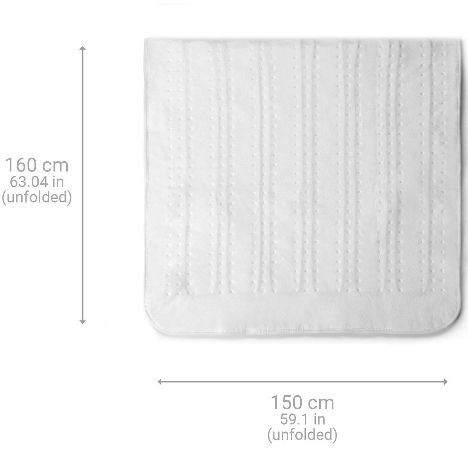 Alternativ bild 1 för Medisana HU 676 Elektrisk tæppe 200 W Hvid, Elektrisk lagen (1500 mm, 1600 mm, 2,4 kg, Oeko-Tex 100)