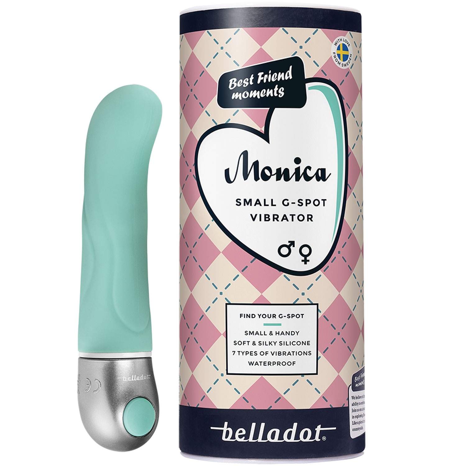 Monica lille G-punkt vibrator grøn billede