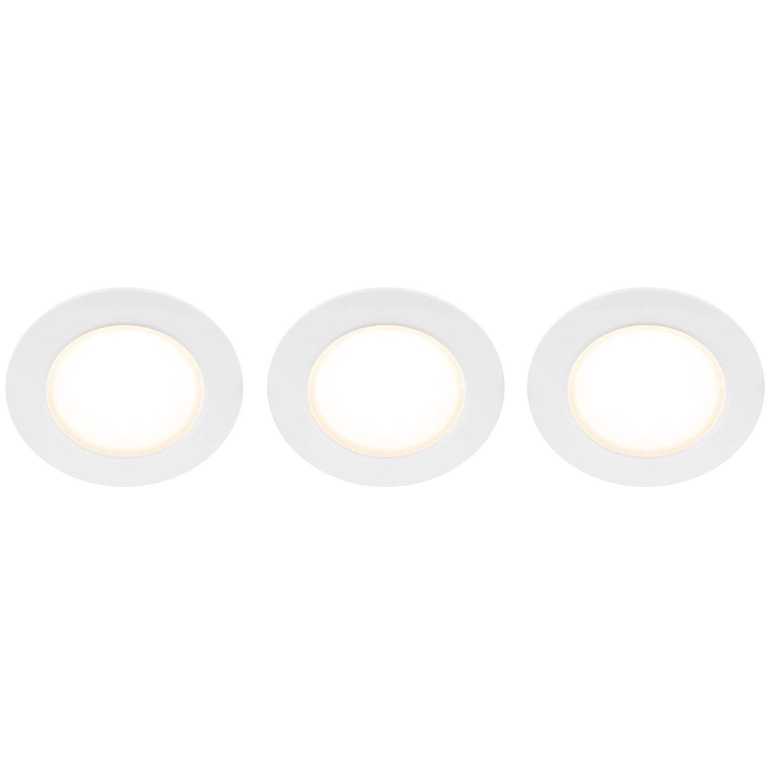 Doris 230V Dæmpbar downlight spotlight 3000K 400lm IP65 3-pak Hvid billede