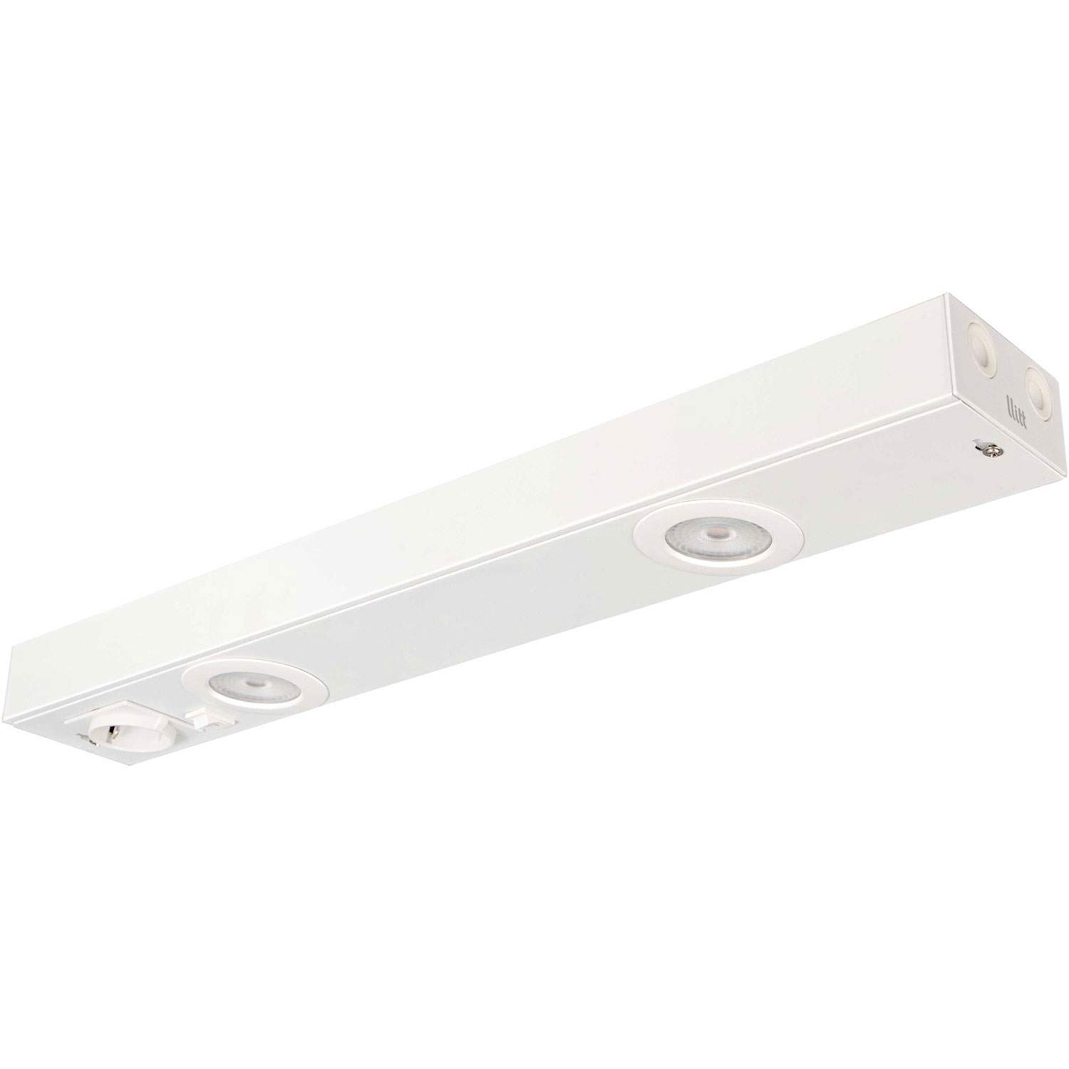 Emma 580 Køkkenbænk belysning 2xspot + udtag 3000K 650lm 580cm billede