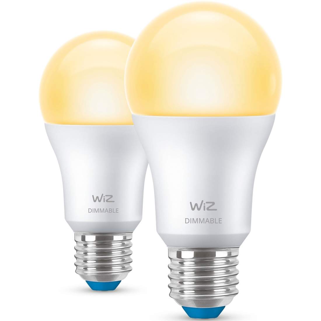WiFi Smart LED E27 Normal 60W 806lm Dimbar varmvit 2-pack