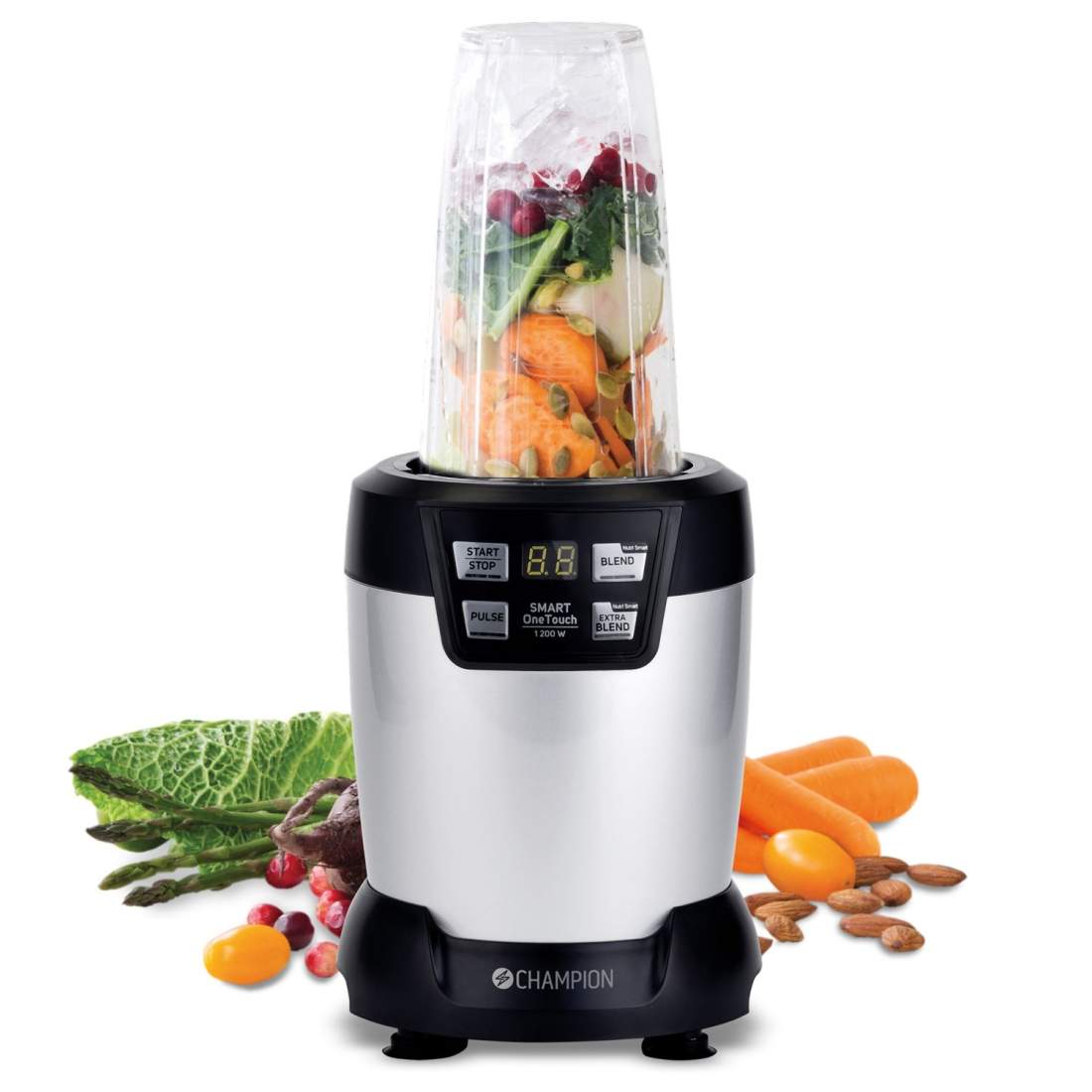 Nutrition Blender Pro Digital 1200W NB500 Svart/Silver | Hem & Hobby - Hem & Hushåll - Kök - Köksredskap - Lock | Pryloteket