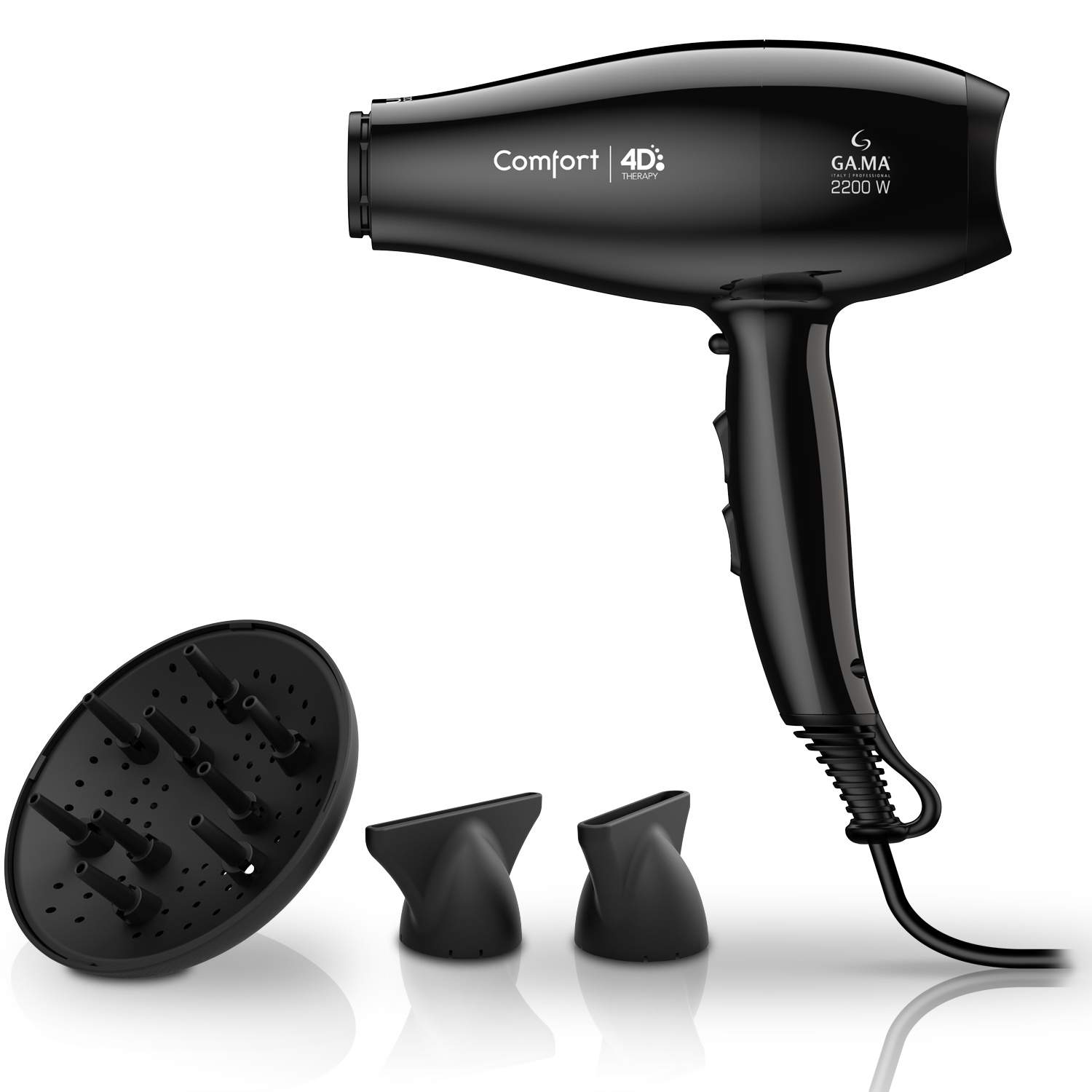 Alternativ bild 0 för Ga.Ma Hårfön Comfort 4D Therapy 2200W GH0532