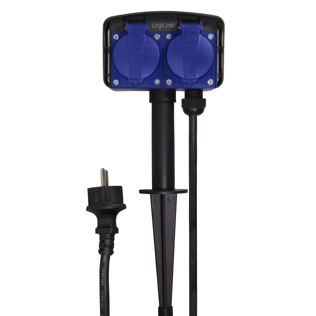 Grenuttag 2-vägs med spett Utomhusbruk 2m | Elektronik - Kablar & Adaptrar - Adaptrar & Signalomvandlare - USB | Pryloteket