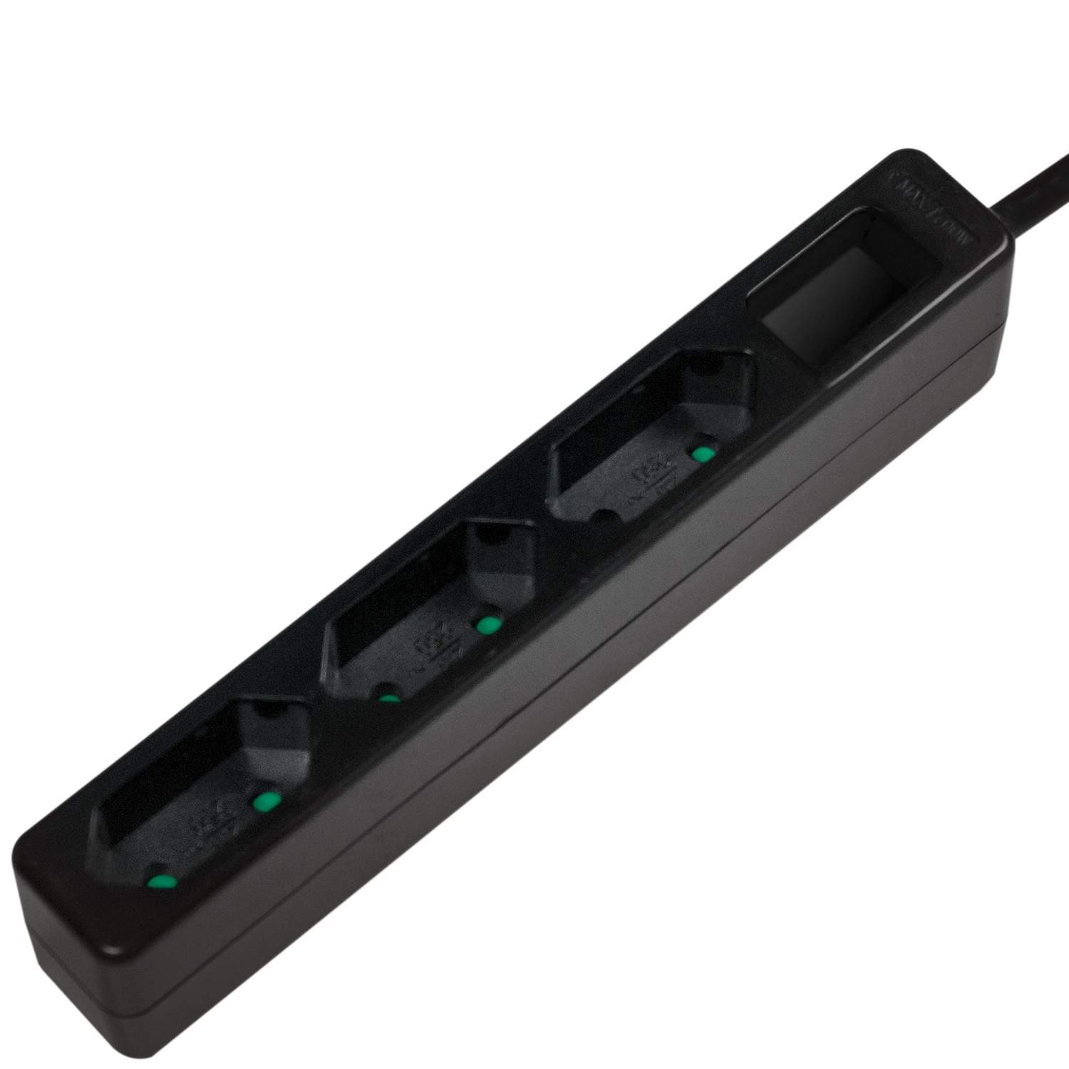 LogiLink Grenuttag Slim Euro 3vägs 1,5m
