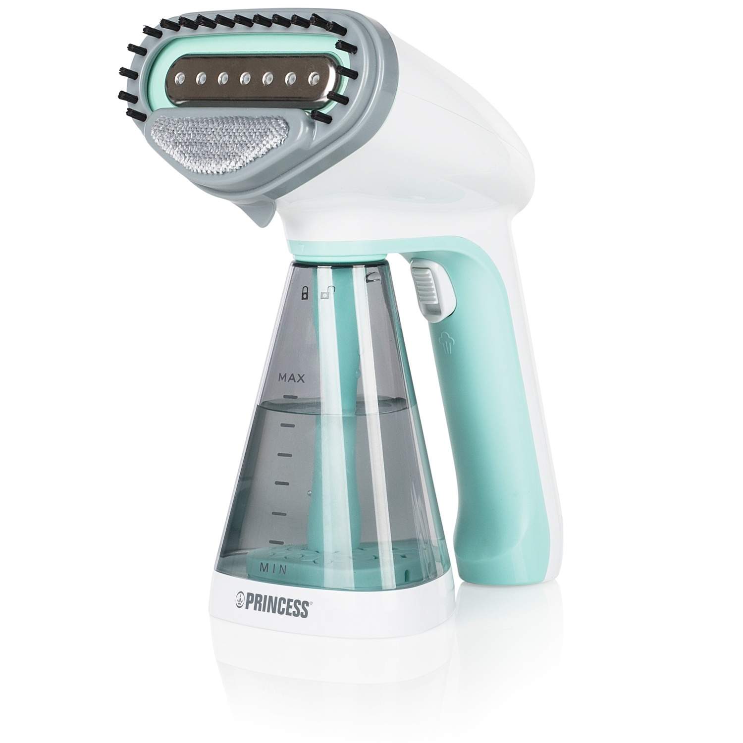 Grundig ST 7950 - Håndholdt stof damper - såleplade: keramik - 1600 W - sort/kobber