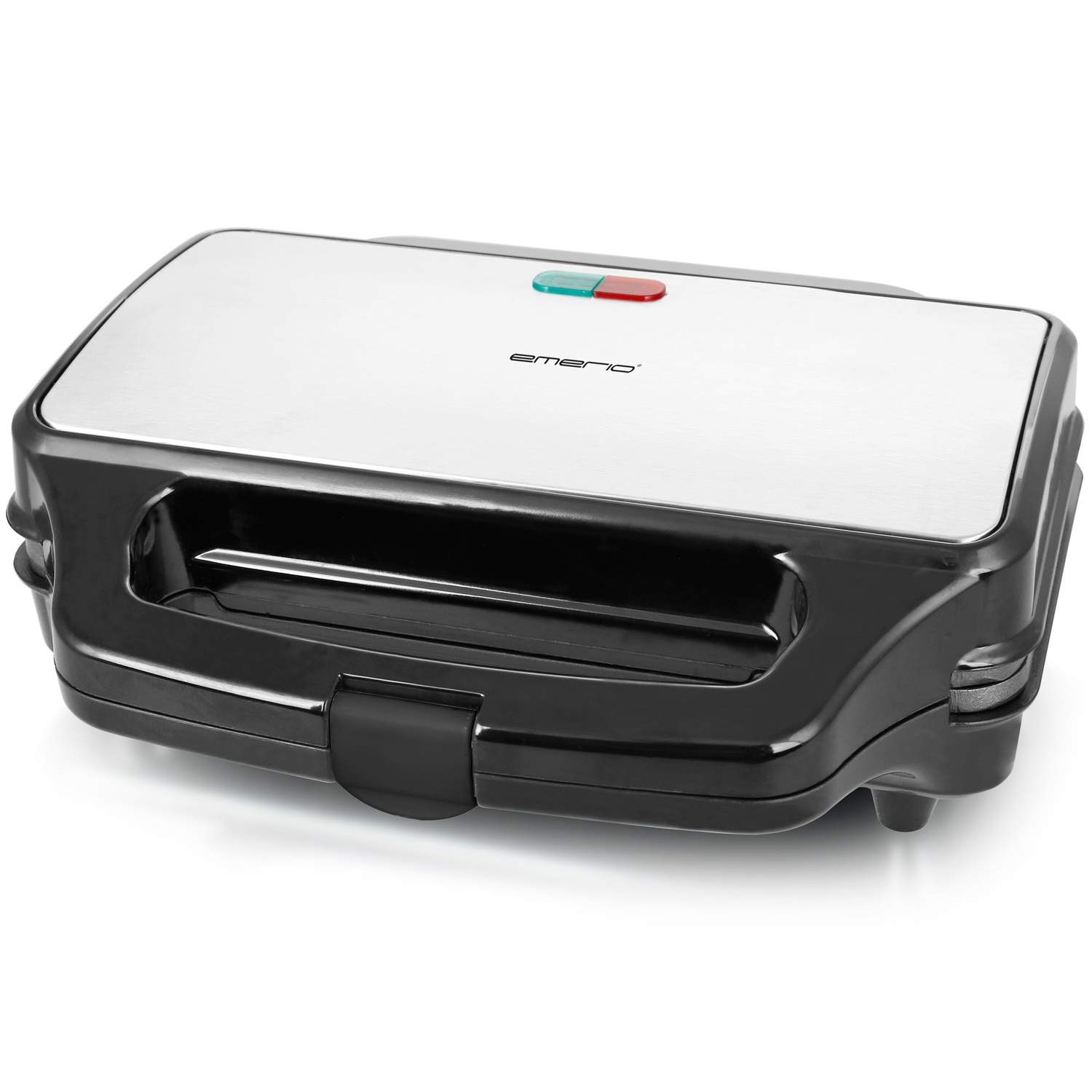 Alternativ bild 1 för Emerio  Smörgåsjärn XXL silver/svart