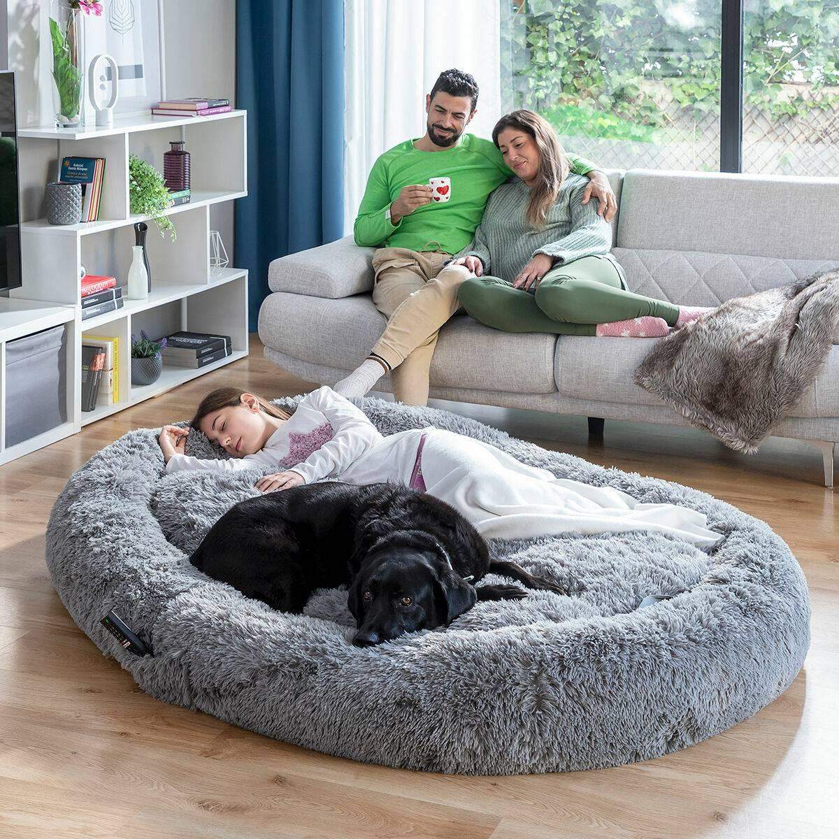 Ergonomisk Super Soft XXL Hundeseng til mennesker billede