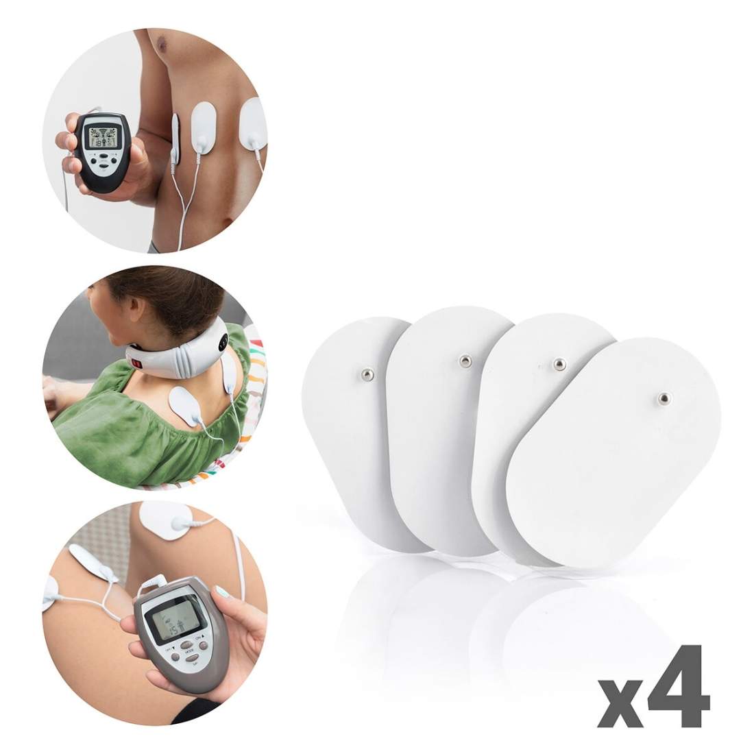 Ersättningsplåster EMS Elektroder 4-pack Kompatibla | Hem & Hobby | Pryloteket