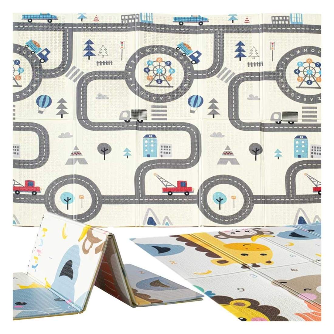 Dubbelsidig isolerande skummatta med djurmönster | Hem & Hobby | Pryloteket