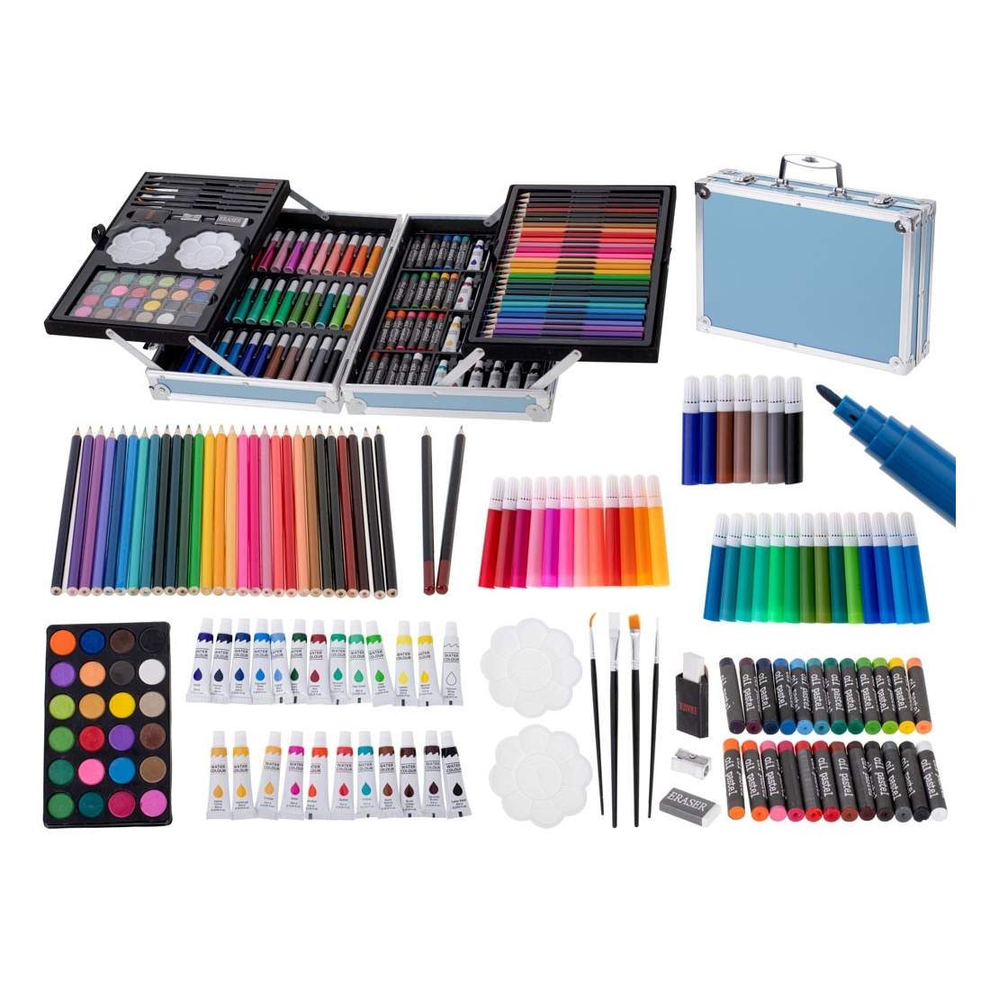 145-delars Konstset i Blått - För Blivande Konstnärer | Hem & Hobby - Övrigt | Pryloteket