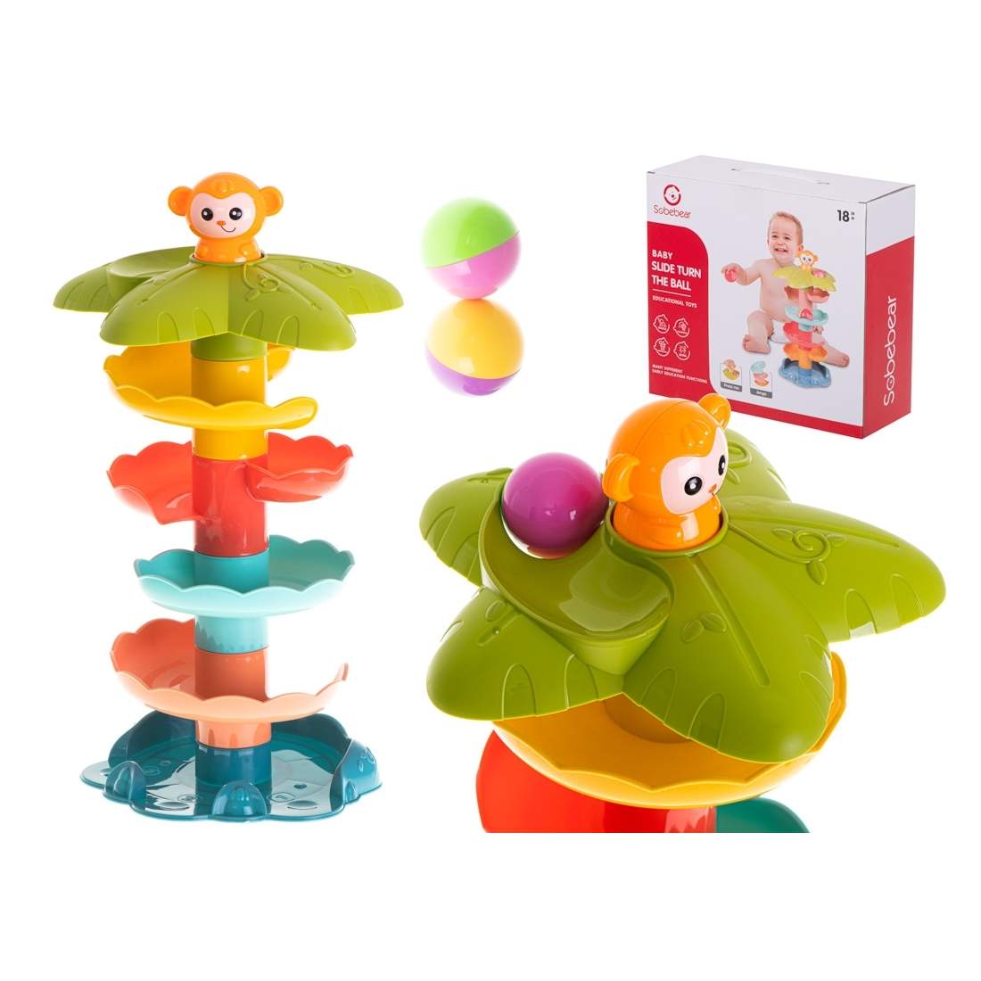 Färgglad Bollrutschbana för Barn - Lärande & Lek | Hälsa & Skönhet - Personvård - Vård & Rehabilitering - Hållning | Pryloteket