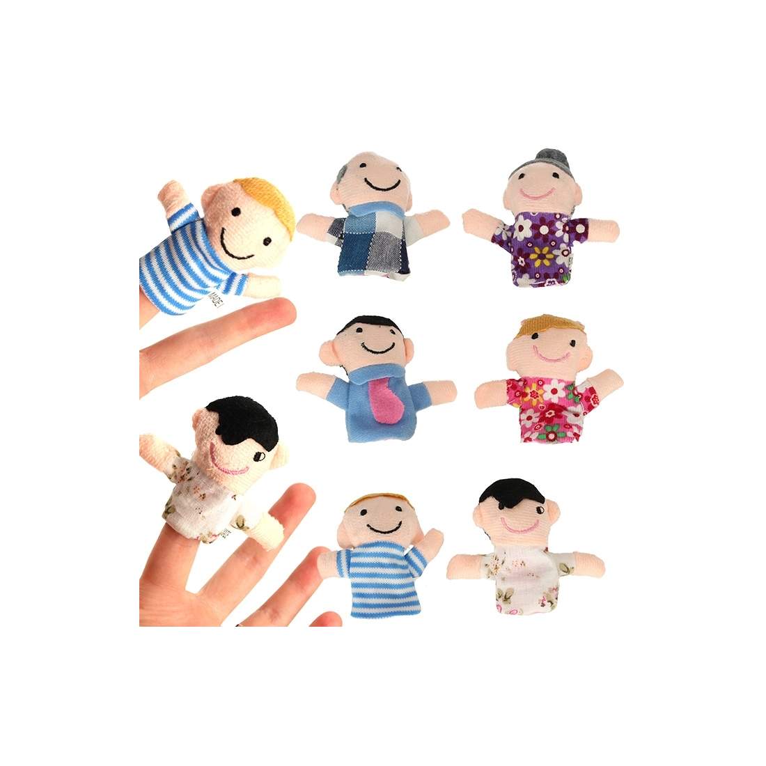 Flanellfingerdockor för teaterlek, 6-pack | Leksaker & Spel - Leksaker - Leksaksfigurer & Dockor - Dockor | Pryloteket