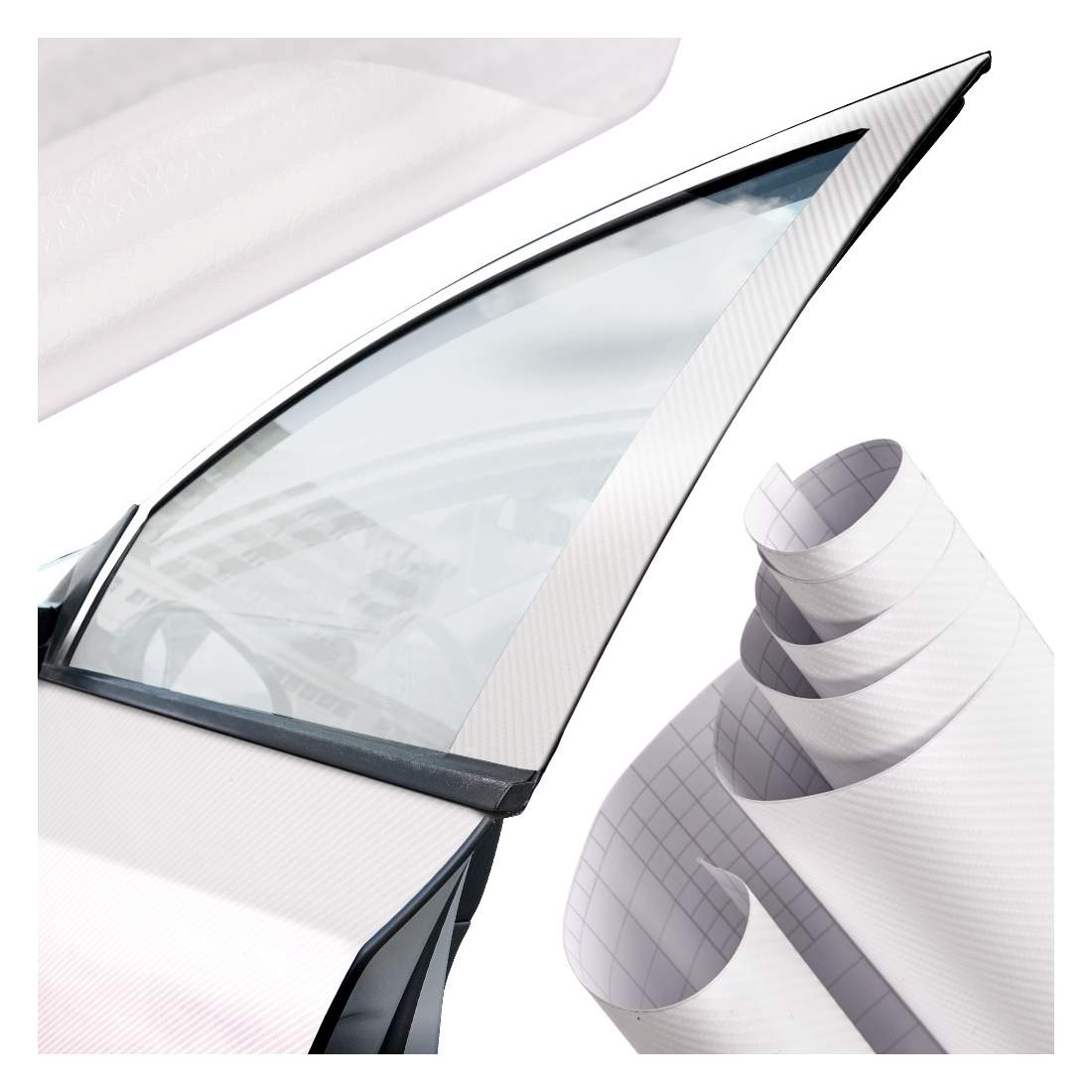 Vit Carbon 4D Rullfilm 1,52x30m – Premium Kvalitet | Leksaker & Spel - Leksaker - Gosedjur & Nallar - Film | Pryloteket