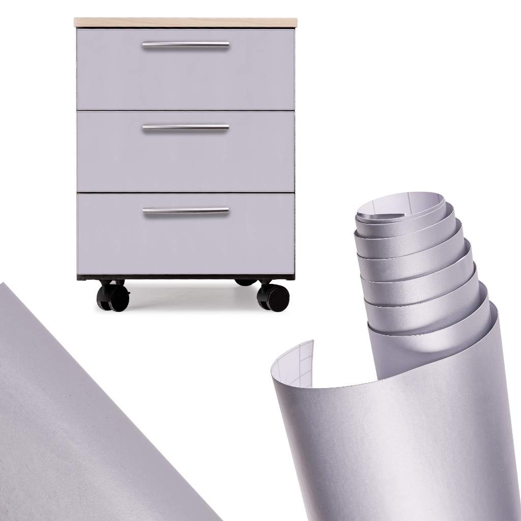 Glat sølvfolierulle 1,52x28m dekoration