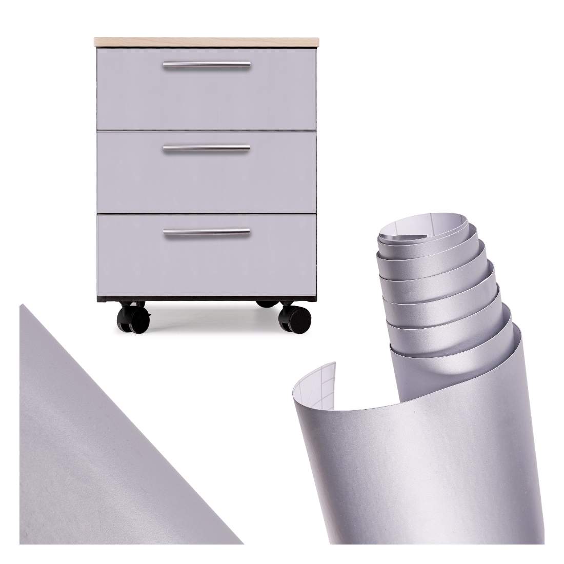 Slät Silver Folierulle 1,52x28m Dekoration | Hem & Hobby | Pryloteket