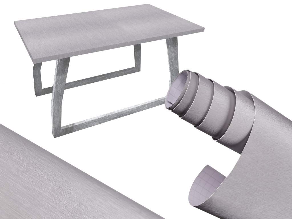 Folierulle metallic børstet grå 1,52x30m