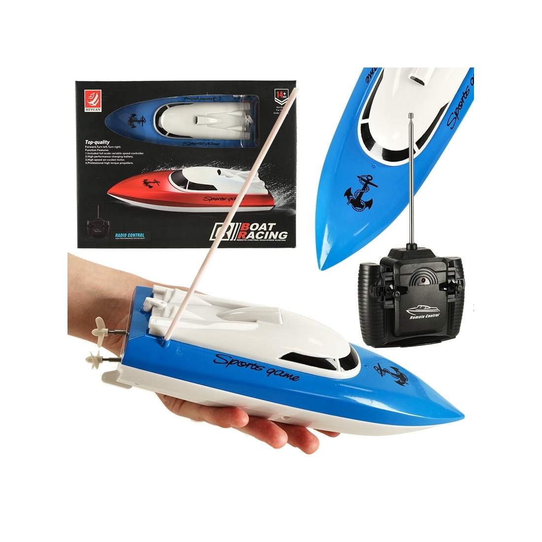 Vattentät fjärrstyrd båt 20 km/h 20m räckvidd | Hem & Hobby | Pryloteket