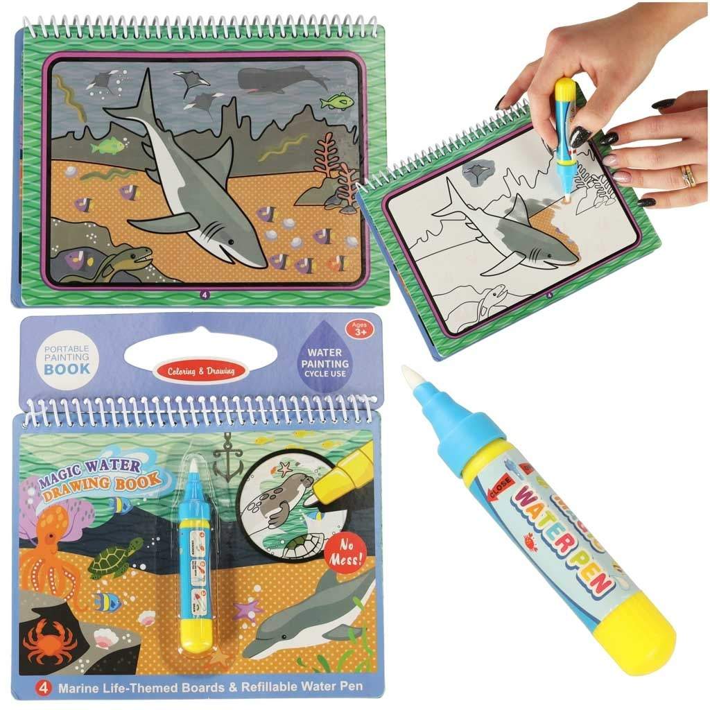 Malebog til børn - Vandfarvning, 4 billeder