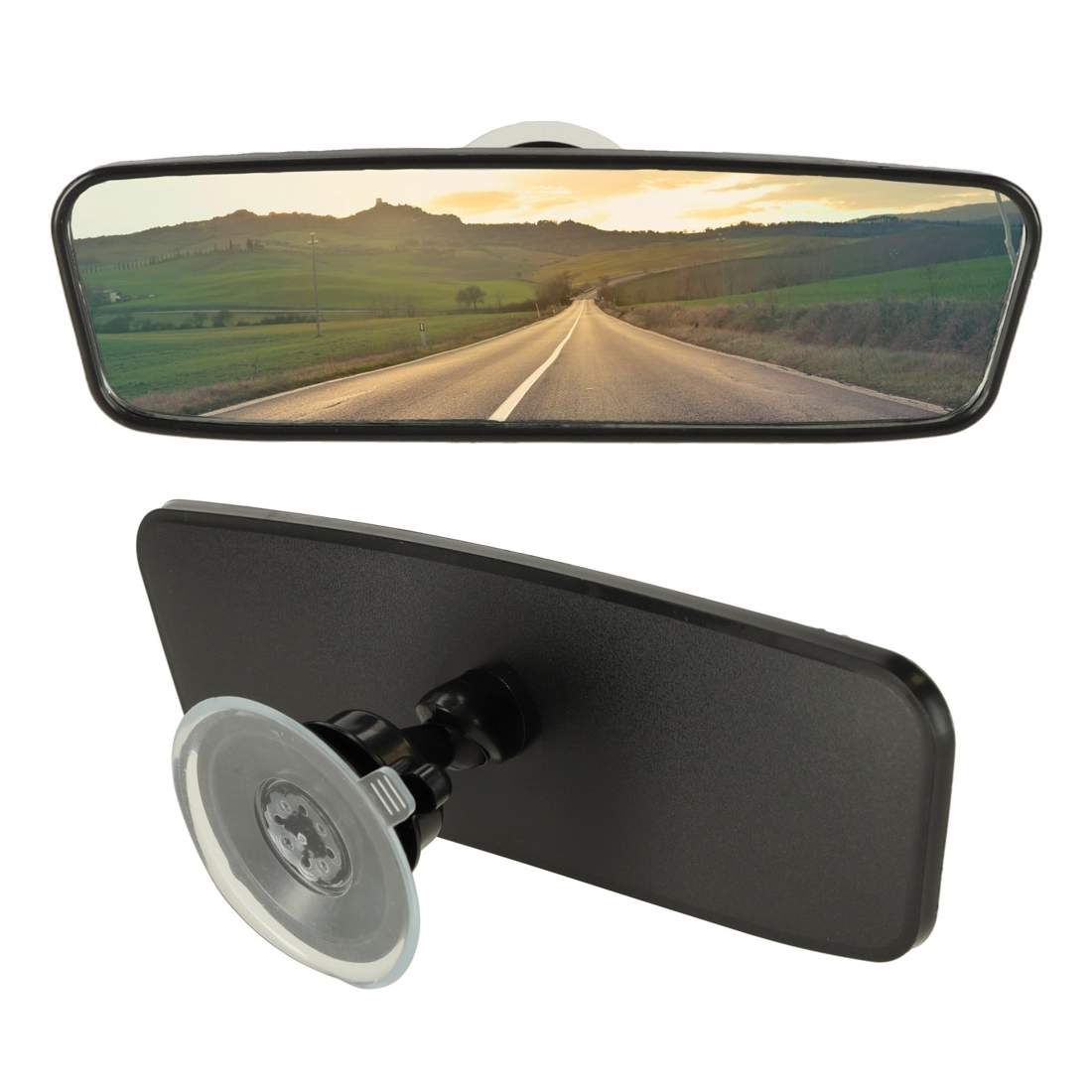 Svart vidvinkel bilbackspegel 20x6cm | Elektronik - Tillbehör Mobil & Surfplatta - Mobiltillbehör - Mobilkablar - Tillbehör | Pryloteket