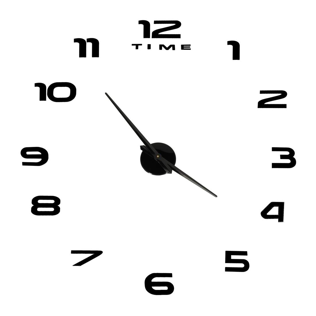 Stor Väggklocka i Metall & Akryl, 80-120cm | Hem & Hobby - Hem & Hushåll - Inredning & Dekoration - Bords- & Väggdekoration - Väggklockor | Pryloteket