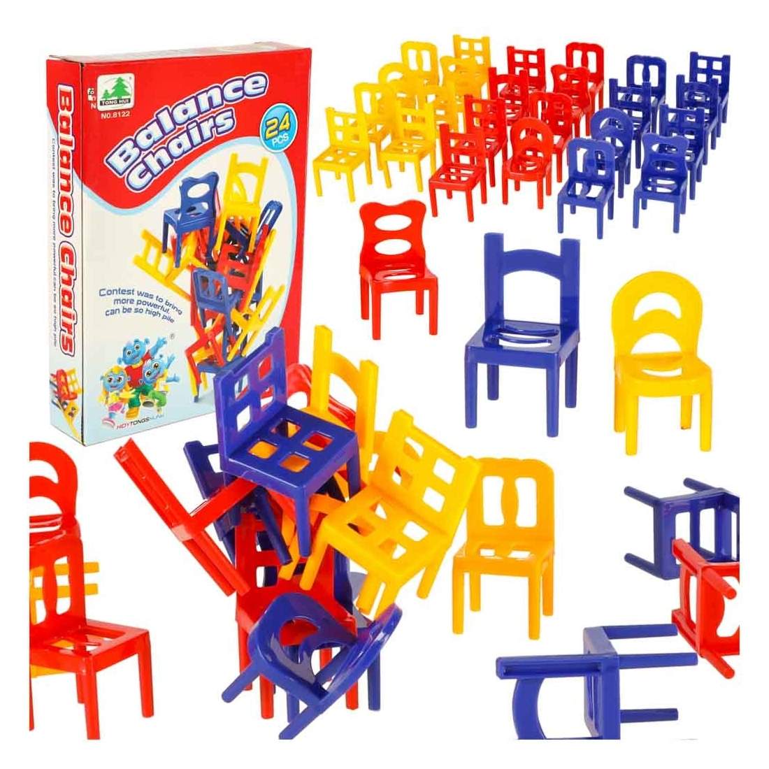 Roligt pusselspel: Bygg torn med stolar | Leksaker & Spel - Leksaker - Pussel | Pryloteket