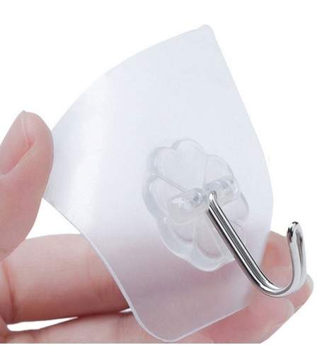 Transparent plastkrok med sugkopp 6x6 cm | Mode & Accessoarer - Smycken, Smyckesset & Tillbehör - Ringar | Pryloteket