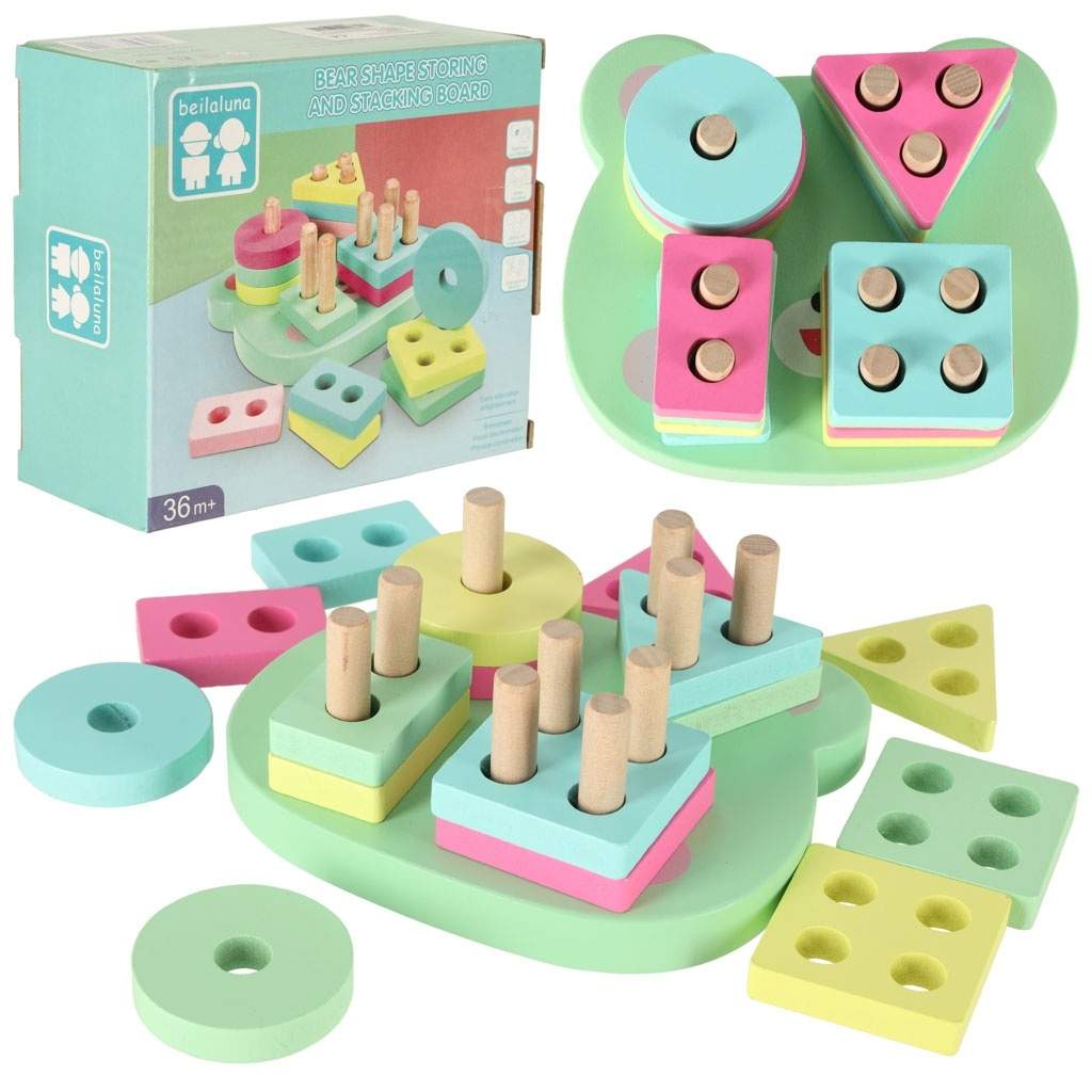 Färgglada Träblock för Tornbyggande Lek | Hälsa & Skönhet - Personvård - Vård & Rehabilitering - Hållning | Pryloteket