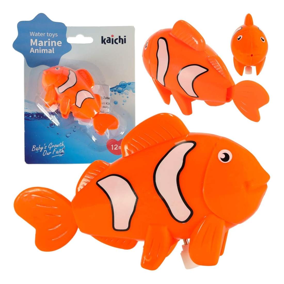 Orange Fisk Badleksak - Simmande, Batterifri, Slitstark | Hem & Hobby | Pryloteket