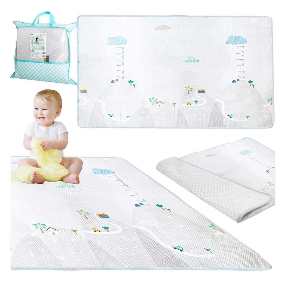 Stor dubbelsidig vattentät skummatta med måttstock | Elektronik - Tillbehör Mobil & Surfplatta - Mobiltillbehör - Mobilkablar - Tillbehör | Pryloteket