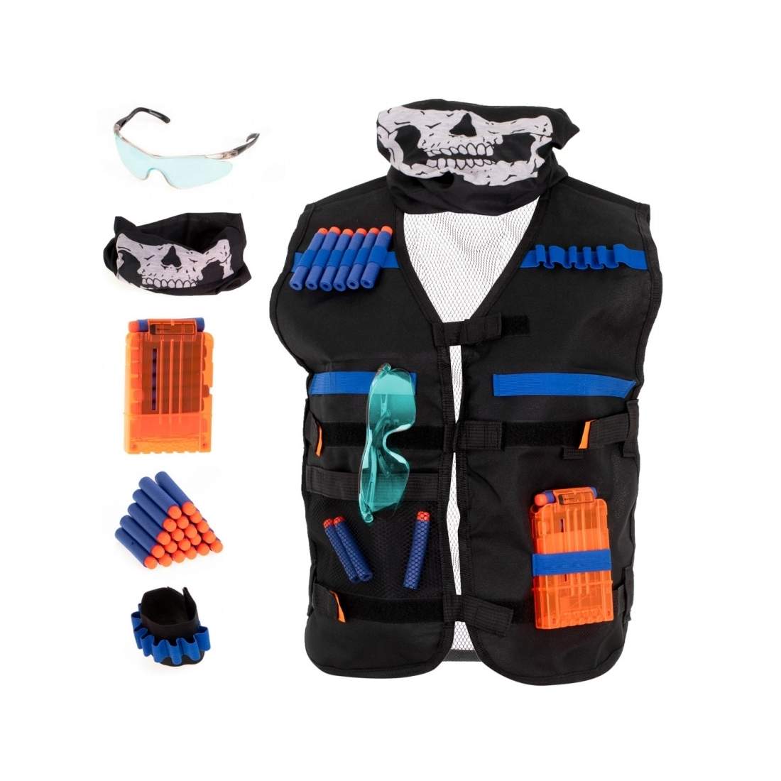 Slitstark förvaringsväst med kardborre och fickor | Elektronik - Tillbehör Mobil & Surfplatta - Mobiltillbehör - Mobilkablar - Tillbehör | Pryloteket