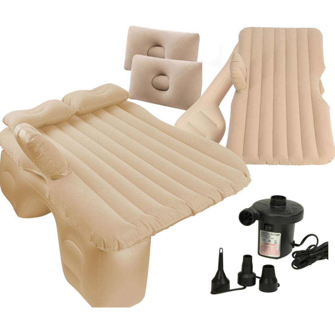 Vattentät uppblåsbar bilsäng i velour 130x80cm | Hem & Hobby | Pryloteket