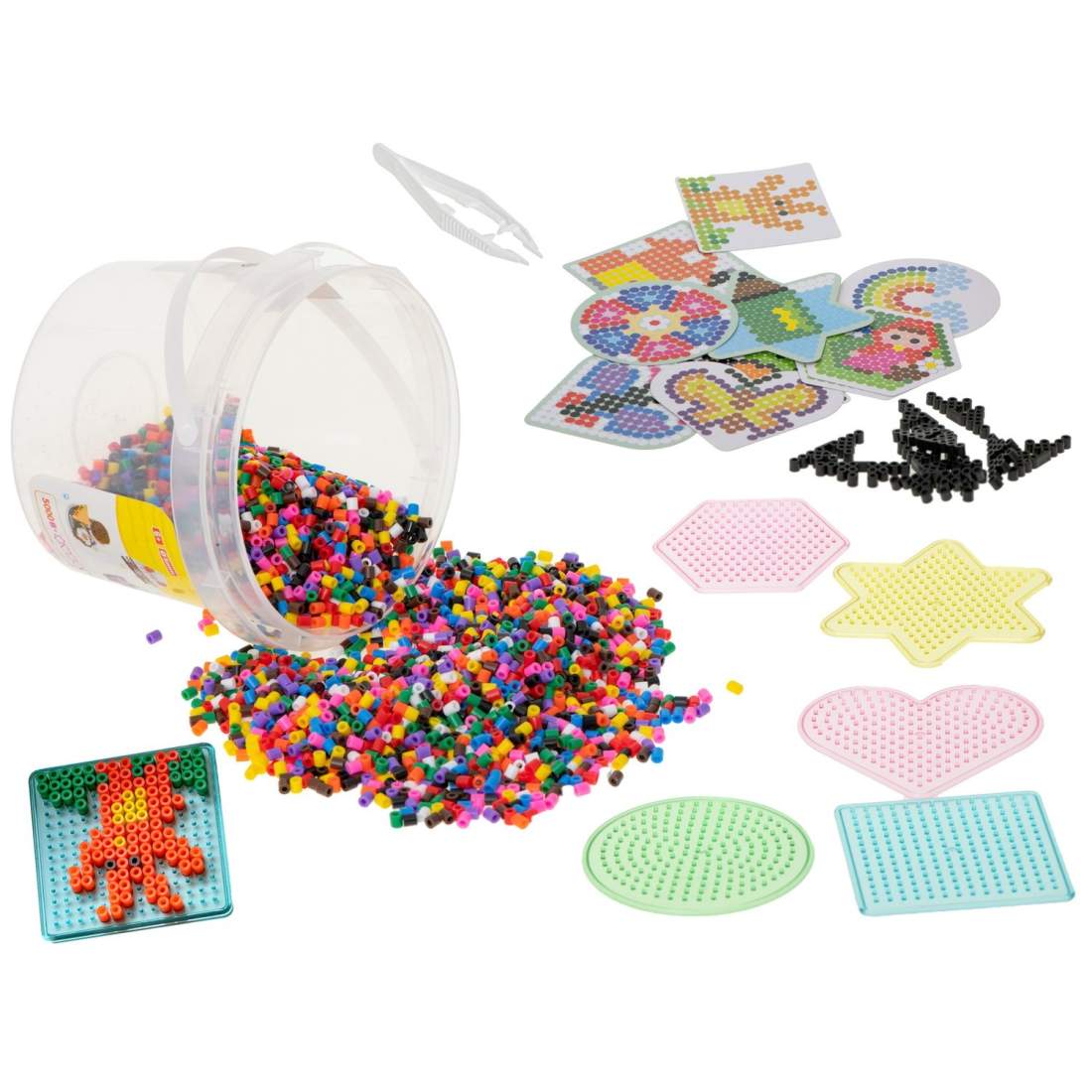 Färgglada Strykpärlor 5000st med Mönsterplattor | Hem & Hobby | Pryloteket