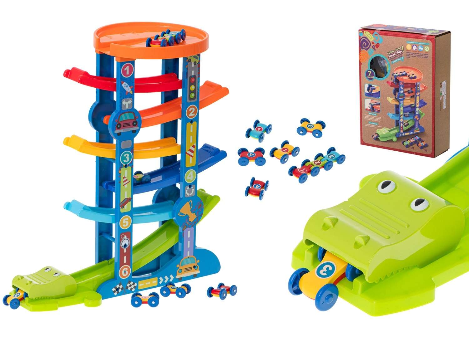 Färgglad bilrutschkana med nivåer 43x31x7cm | Hälsa & Skönhet - Personvård - Vård & Rehabilitering - Hållning | Pryloteket