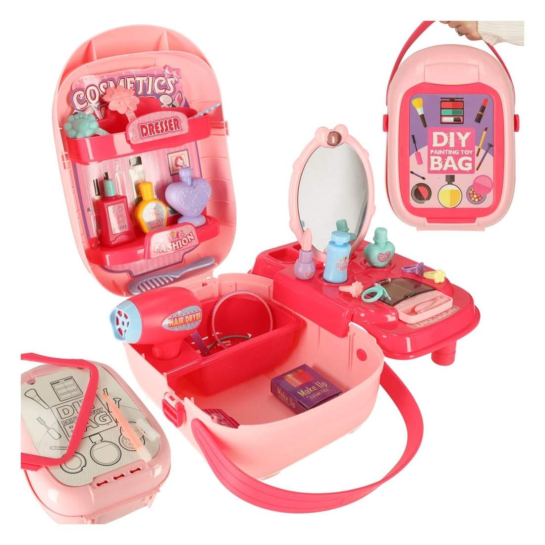 Kosmetikset i Fodral, 32x19x12cm | Elektronik - Tillbehör Mobil & Surfplatta - Mobiltillbehör - Mobilkablar - Tillbehör | Pryloteket