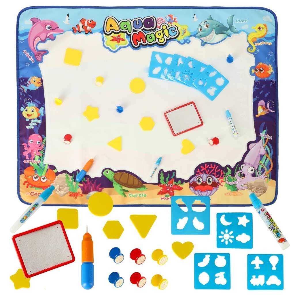 Flerfärgad vattenmatta med tillbehör 100x80cm | Hem & Hobby - Husdjur - Katt | Pryloteket