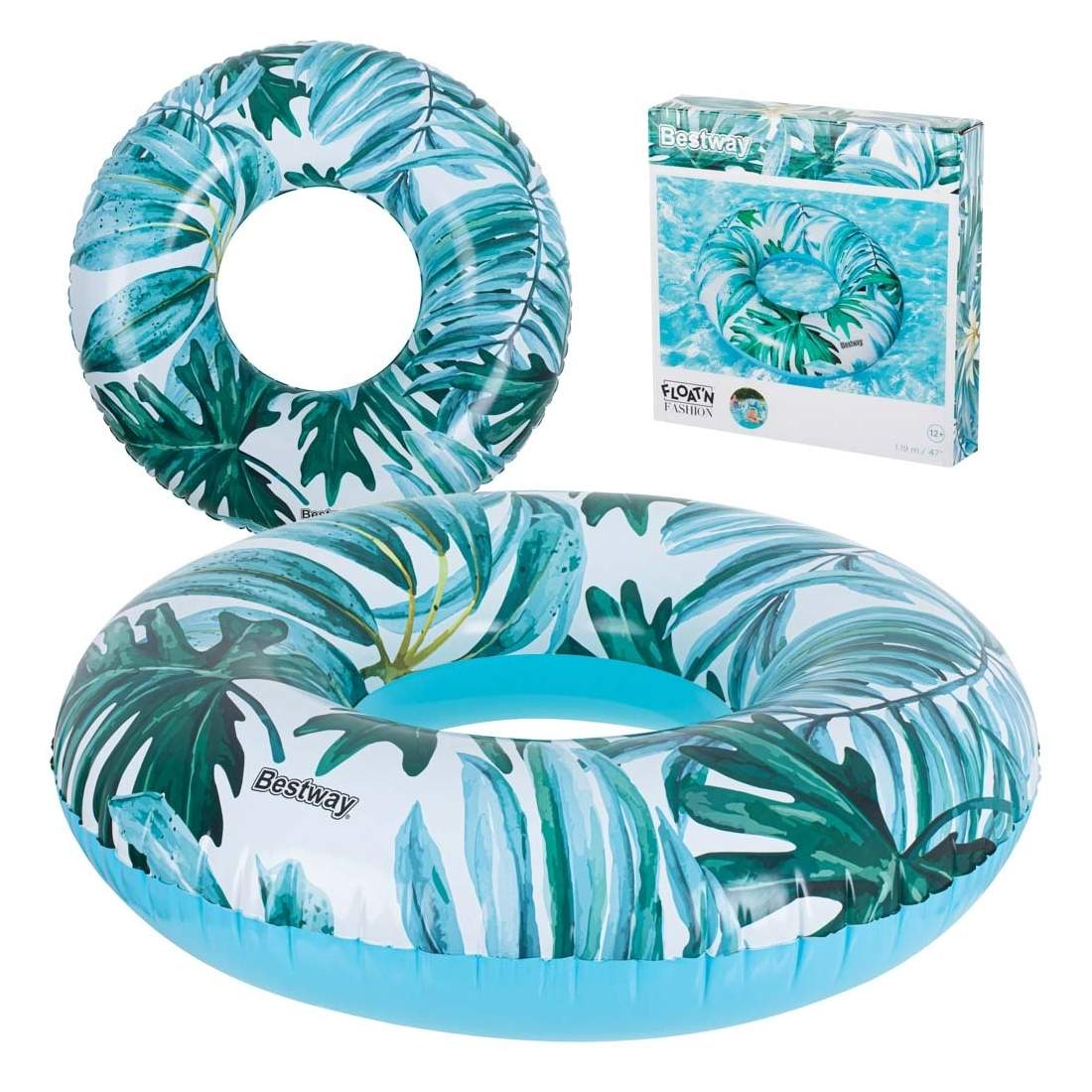 Blått Simhjul Tropiskt Mönster 119 cm 90 kg | Elektronik - Tillbehör Mobil & Surfplatta - Mobiltillbehör - Mobilkablar - Tillbehör | Pryloteket