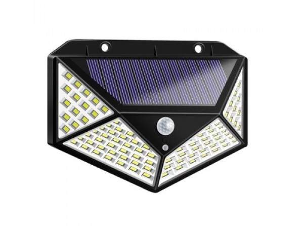 Solcellslampa 100LED med Rörelsesensor ABS | Sport & Fritid - Friluftsliv & Camping - Belysning | Pryloteket