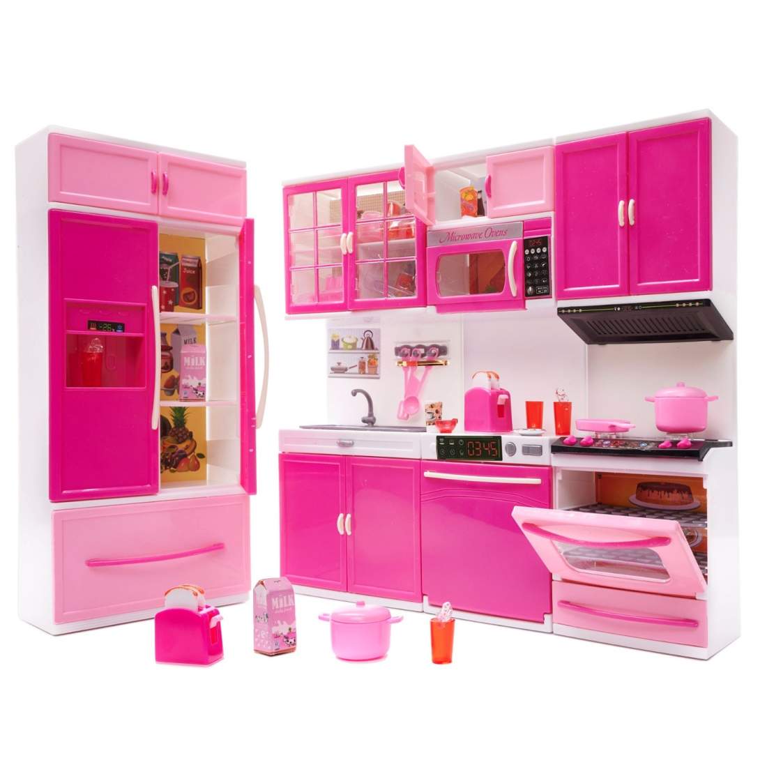Dockkök med Rörliga Delar - Kyl, Diskmaskin, Spis | Leksaker & Spel - Leksaker - Leksaksfigurer & Dockor - Dockor | Pryloteket