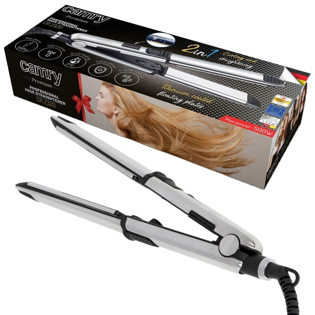 Camry Premium CR 2320 hårstyler Glattejern Varm Rustfrit stål 500 W