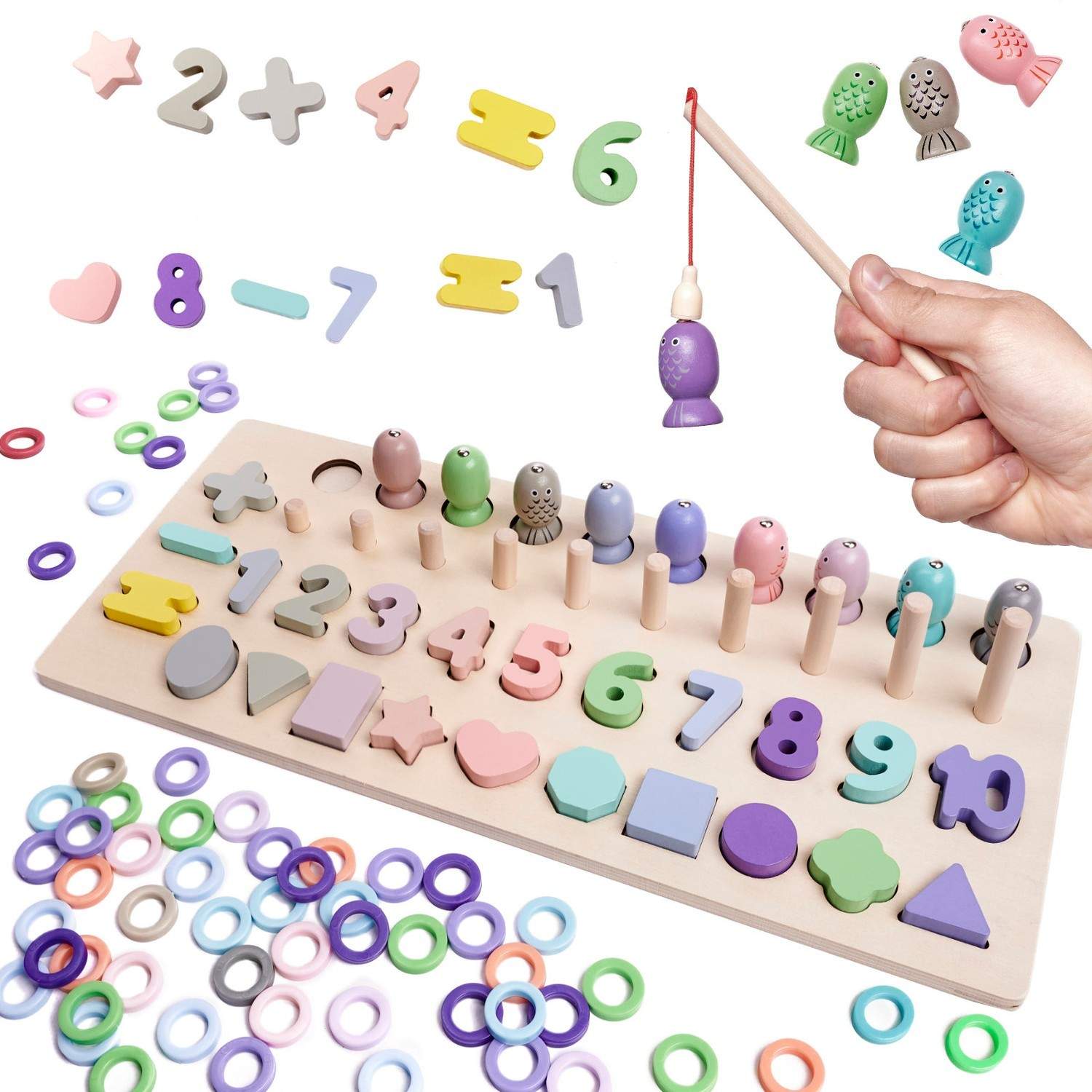 Träsorterare med Räknehjul för Barn | Hälsa & Skönhet - Personvård - Vård & Rehabilitering - Hållning | Pryloteket