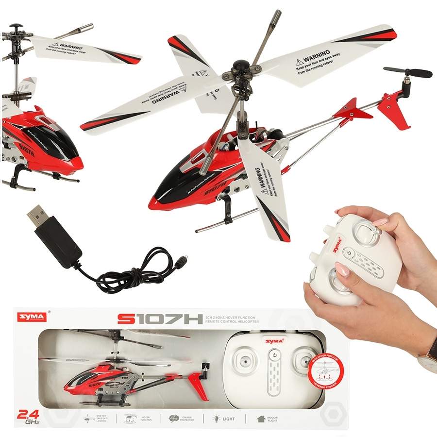 Fjernbetjening helikopter 3-kanals USB opladning