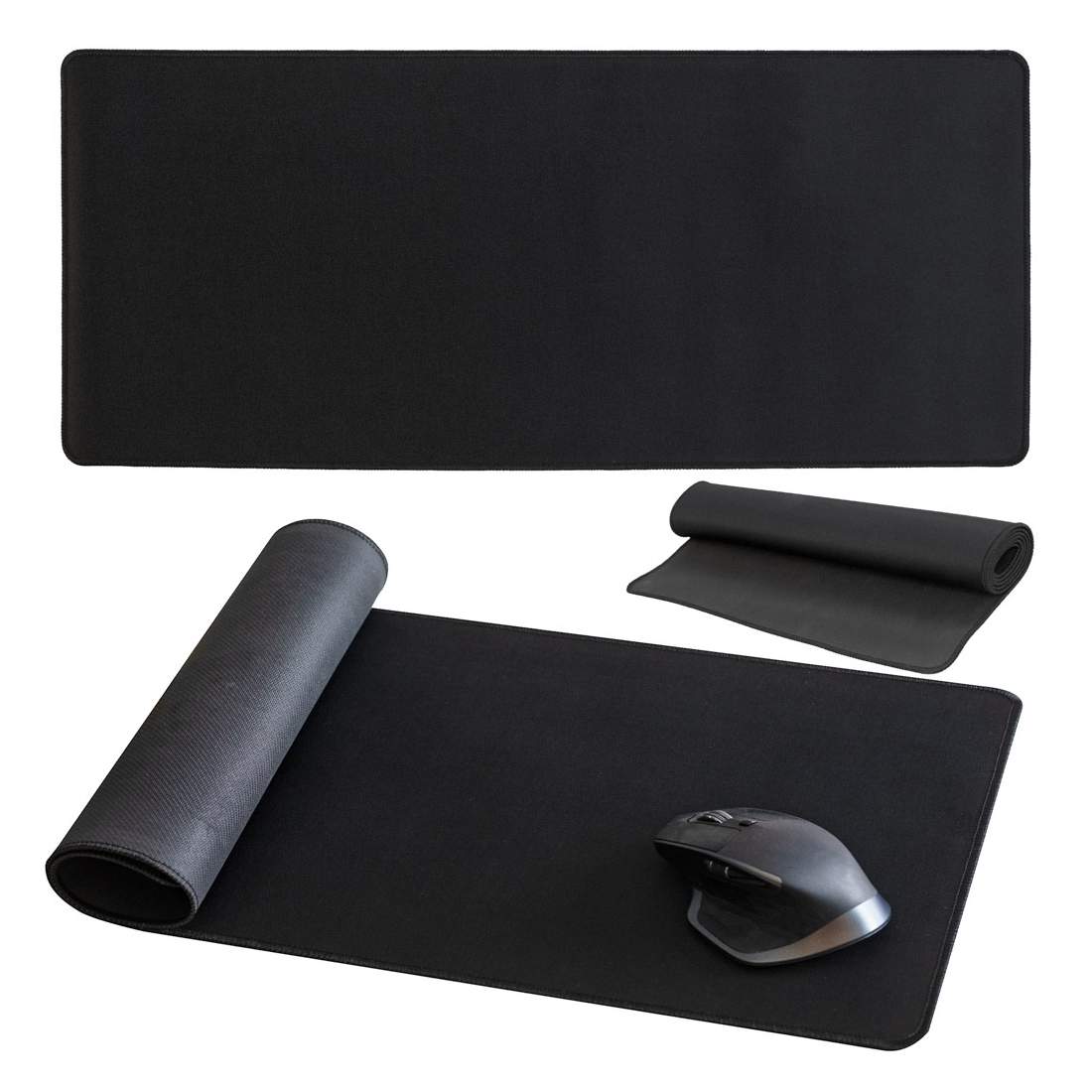 Stor halkfri skrivbordsdyna svart 70x30cm | Elektronik - Datortillbehör - Tangentbord, Möss & Fjärrkontroller - Tangentbord | Pryloteket