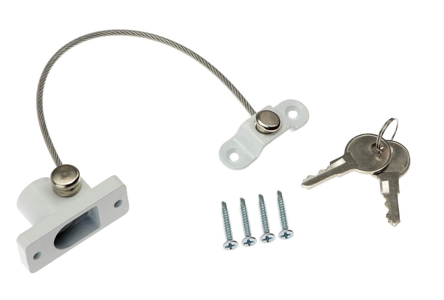 Børnesikker vindueslås med dobbeltklæbende tape