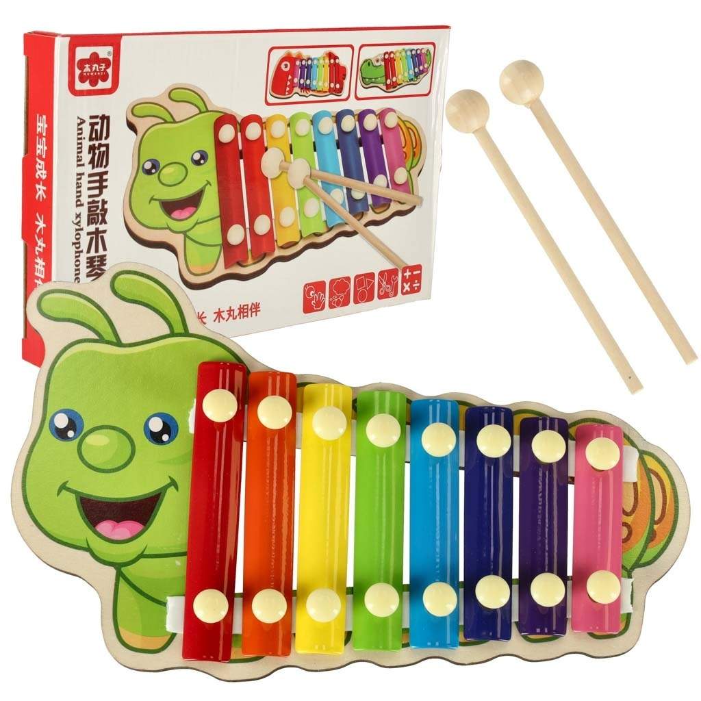 Färgglad träduk med regnbågssteg och batonger | Elektronik - Kablar & Adaptrar - Adaptrar & Signalomvandlare - Ljud | Pryloteket