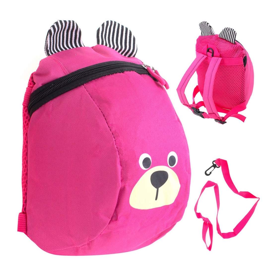 Liten rosa nallebjörnsryggsäck med remmar | Hem & Hobby - Husdjur - Hund - Koppel | Pryloteket