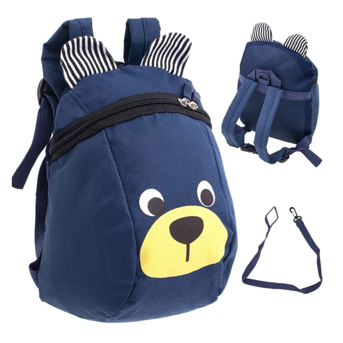 Marinblå nallebjörnsryggsäck, justerbara remmar | Hem & Hobby | Pryloteket
