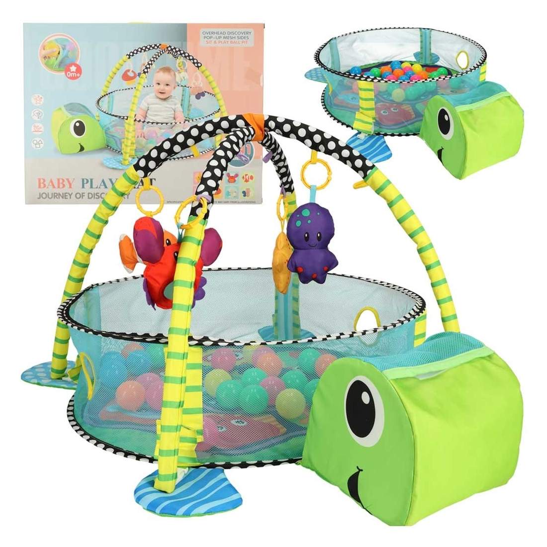 Sköldpaddsmatta med bollar och lekhage | Leksaker & Spel - Leksaker - Övriga Leksaker - Bollar | Pryloteket